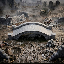 Load image into Gallery viewer, Wargaming Stone Bridge Tank Terrain Scenery 28mm 3d Printed Props Warhammer
