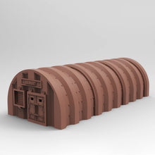 Load image into Gallery viewer, Pre Fab Military Armory Nissen Hut - 3D Printed 28mm Terrain Wargaming Building