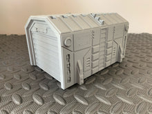 Load image into Gallery viewer, Supply Warehouse Shed Supply Depot Building Wargaming Sci-Fi 28mm 3D Printed