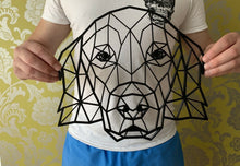 Load image into Gallery viewer, Geometric Golden Retriever Dog Wall Art Decor Hanging Decoration 300mm x 262mm