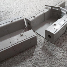 Load image into Gallery viewer, OO Gauge Model Railway Canal Lock Scenery Kit Modular Lock Gates Narrowboat