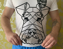 Load image into Gallery viewer, Geometric Schnauzer Dog Head Wall Art Decor Hanging Decoration 300mm x 245mm