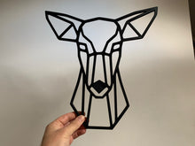Load image into Gallery viewer, Geometric Doe Deer Animal Wall Art Decor Hanging 300mm x 282mm