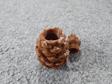 Load image into Gallery viewer, Pine Cone Geocache Hang Container for Tree Hide Top Opening Pinecones