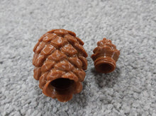 Load image into Gallery viewer, Pine Cone Geocache Hang Container for Tree Hide Top Opening Pinecones