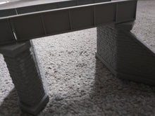Load image into Gallery viewer, Large Model Railway Girder Bridge 00 Gauge with Stonework Effect Support Piers