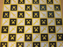 Load image into Gallery viewer, 3D Printed Chess Set Minechess Minecraft Style Chess Set Gameboard and Pieces