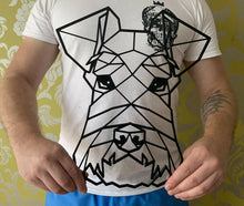 Load image into Gallery viewer, Geometric Schnauzer Dog Head Wall Art Decor Hanging Decoration 300mm x 245mm