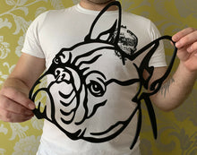 Load image into Gallery viewer, French Bulldog Frenchie Dog Wall Art Hanging Decoration 30cm x 28cm
