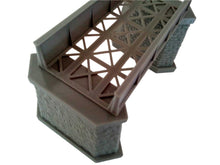Load image into Gallery viewer, OO Gauge Bridge Support Pier Model Railway Girder Support Brick Stone Detail