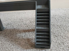 Load image into Gallery viewer, Modular Stairs Walkway System 28mm Wargame Cyberpunk Platform Steps Scenery Wargaming