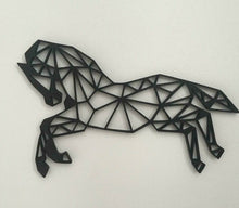 Load image into Gallery viewer, Geometric Horse Rearing Wall Art Hanging Decoration Origami Pick Your Colour