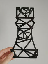 Load image into Gallery viewer, Geometric Chess Pieces Individual or Set of 6 Wall Art Decor Hanging Decoration