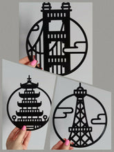 Load image into Gallery viewer, City Scape Landmark Building France Japan USA Wall Art Decor Hanging Decoration