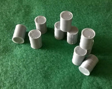 Load image into Gallery viewer, 10 x Oil Drums OO Gauge Models Lineside Railway Scenery Silver Industrial Models