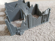 Load image into Gallery viewer, Destroyed Ruins English Terraced House Wargaming Building 28mm Interlocking