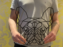 Load image into Gallery viewer, Geometric French Bulldog Frenchie Pet Dog Wall Art Decor Hanging 300mm x 280mm