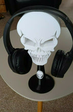 Load image into Gallery viewer, Skull Headphone Stand Gaming Headset Mount Storage 3D Printed Choose Your Colour