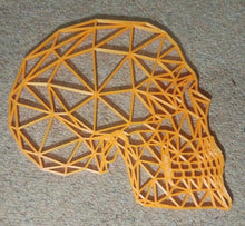 Load image into Gallery viewer, Geometric Gothic Side Skull Wall Art Hanging Decoration Origami Pick Your Colour