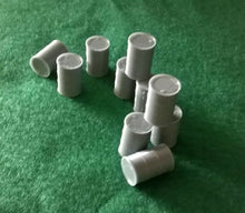 Load image into Gallery viewer, 10 x Oil Drums OO Gauge Models Lineside Railway Scenery Silver Industrial Models