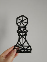 Load image into Gallery viewer, Geometric Chess Pieces Individual or Set of 6 Wall Art Decor Hanging Decoration