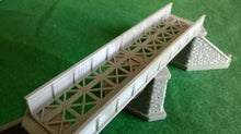 Load image into Gallery viewer, Girder Bridge N Gauge Model Railway Bridge Support Girders Stonework Piers