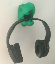 Load image into Gallery viewer, Headphone Holder Dinosaur Wall Mount Stand For Gaming Headset Pick Your Colour