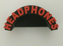 Load image into Gallery viewer, Headphones Wall Mounted for Gaming Headset Hanger Choose Your Lettering Colour
