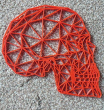 Load image into Gallery viewer, Geometric Gothic Side Skull Wall Art Hanging Decoration Origami Pick Your Colour