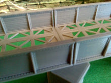 Load image into Gallery viewer, Large Model Railway Girder Bridge 00 Gauge with Stonework Effect Support Piers