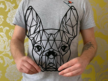 Load image into Gallery viewer, Geometric Boston Terrier Dog Animal Wall Art Decor 300 X 243mm