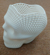 Load image into Gallery viewer, Mesh Skull Pen Pencil Holder Makeup Brush Storage Pot Desk Tidy Wireframe