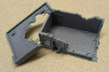 Load image into Gallery viewer, 28mm Wargame Modern Warfare Military Destroyed Donut Shop Ruined Building
