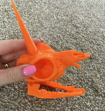 Load image into Gallery viewer, Unicorn Skull Model Moving Jaw Bones 3d Printed Pick Your Colour