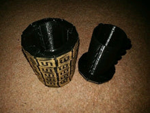 Load image into Gallery viewer, Mini Cryptex Puzzle DaVinci Replica 3D Print Plastic 5, 6 or 7 Number Black Gold