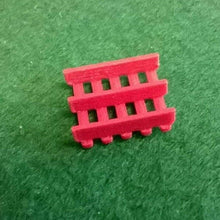 Load image into Gallery viewer, Large Red LPR Pallets Model Railway Scenery 00 Gauge La Pallete Rouge 24 Pack
