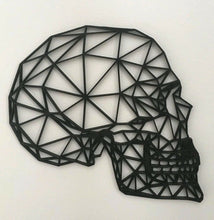 Load image into Gallery viewer, Geometric Gothic Side Skull Wall Art Hanging Decoration Origami Pick Your Colour