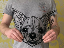 Load image into Gallery viewer, Geometric Chihuahua Dog Pet Animal Wall Art Decor 300 X 290mm