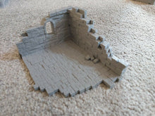 Load image into Gallery viewer, The Ruined Corner Terrain Building 28mm 3d Printed Wargaming Dungeons