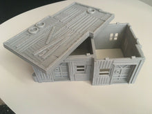 Load image into Gallery viewer, Dungeons & Dragons Warhammer Wargame Style Apocalyptic Sheds Buildings 3dprinted