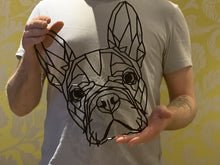 Load image into Gallery viewer, Geometric Frenchie French Bulldog Dog Wall Art Decor Hanging 300mm x 250mm