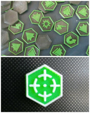 Load image into Gallery viewer, Warhammer 40K Kill Team Tokens Tactic Tokens x80 Black & Red