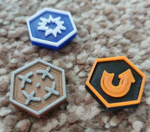 Load image into Gallery viewer, Warhammer 40K Kill Team Tokens Tactic Tokens x80 Black & Red