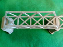 Load image into Gallery viewer, Lattice Girder Railway Bridge Single Track TT120 Gauge 3 Stonework Support Piers