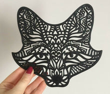Load image into Gallery viewer, Fox Wall Art 3D Hanging Modern Foxhead Wall Mandala Decor Pick Your Colour