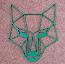 Load image into Gallery viewer, Geometric Fox Head Wall Art Hanging Decoration Origami Style Pick Your Colour