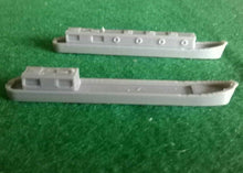 Load image into Gallery viewer, Z Gauge Model Railway Scenery Canal River Boat/Barge x 2 Cargo & Leisure