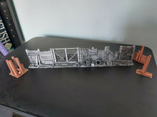 Load image into Gallery viewer, Wargame Table Top Fences Post Apocalytic Scenery Tile Hides 3d Printed Warhammer