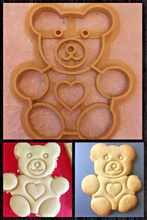 Load image into Gallery viewer, Teddy Bear 3D Printed Cookie Cutter Stamp Baking Biscuit Shape Tool