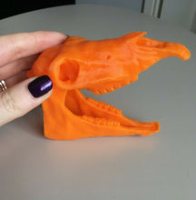 Load image into Gallery viewer, Horse Skull Animal Model Moving Jaw Bones 3d Printed Pick Your Colour